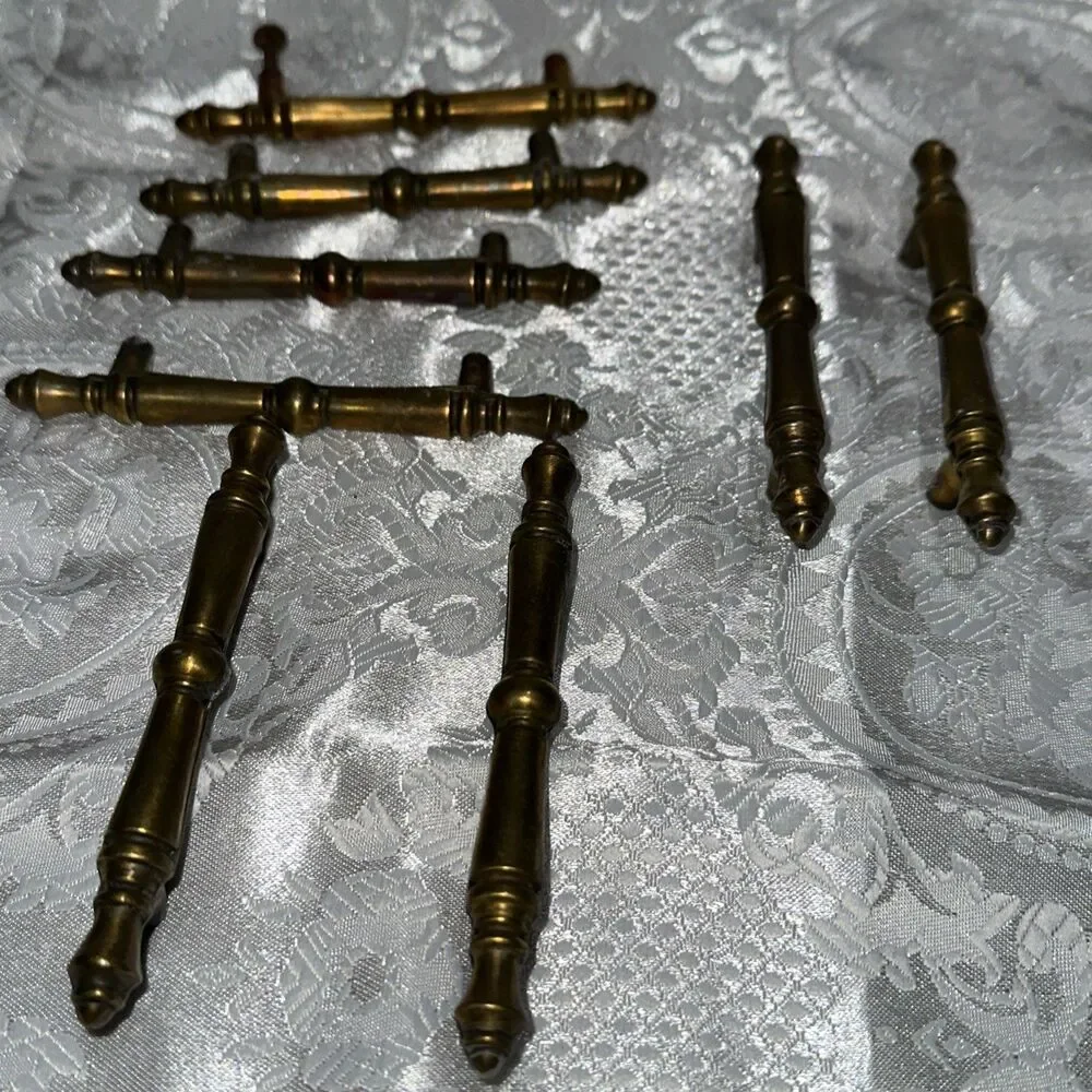SET OF 8 Drawer Handles Pulls Metal